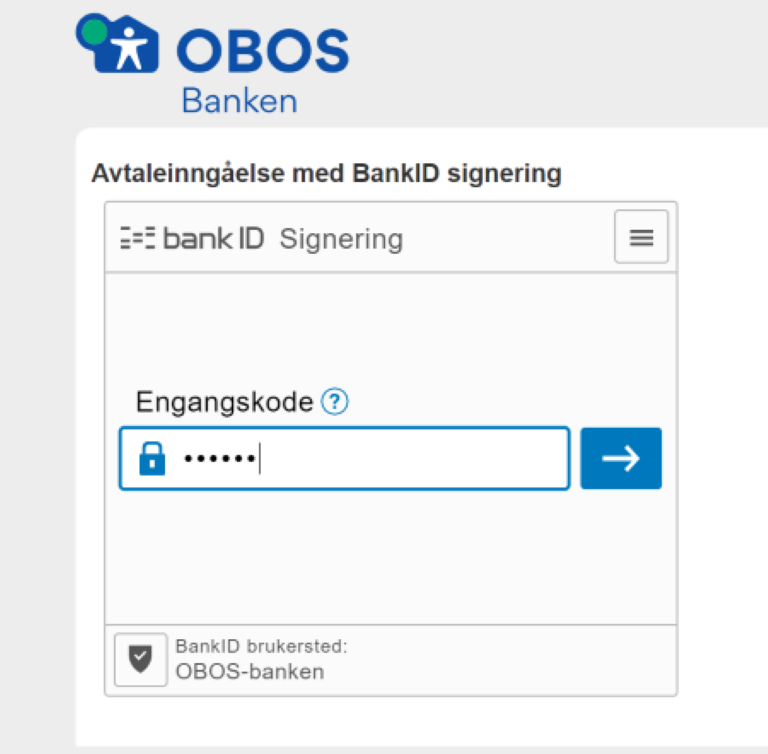 Signer med BankID